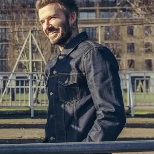 David Beckham TV Series Save Our Squad Blue Denim Jacket