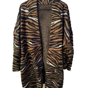 Tiger Print Fur Coat 1