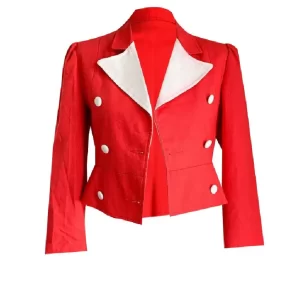 Womens Vintage Red Blazer 1
