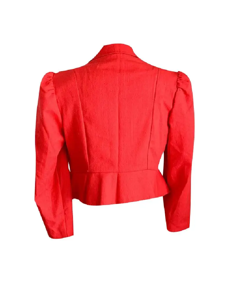 Womens Vintage Red Blazer 2