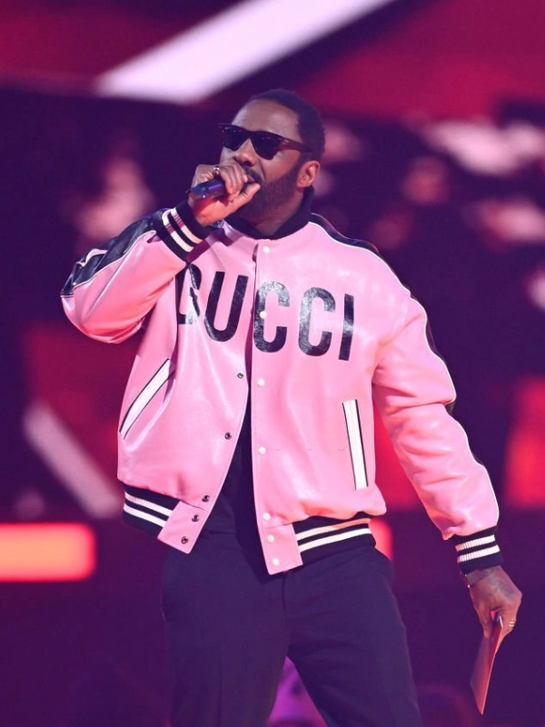 Idris Elba Brit Awards Pink Jacket