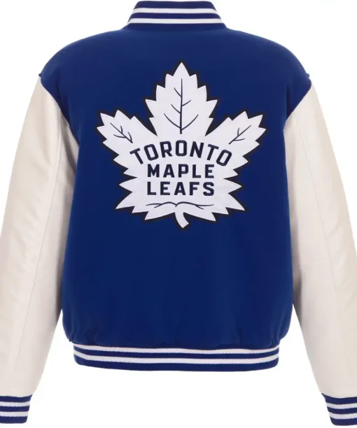 Men’s Ice Hockey Toronto Maple Leaf Blue Bomber Varsity Jacket