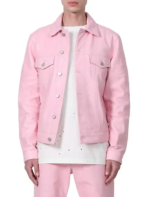 The View Ludacris Pink Leather Jacket