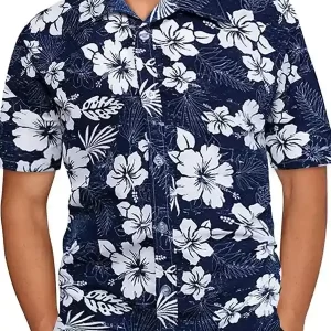 jovati Men's Hawaiian Shirt Short Sleeves