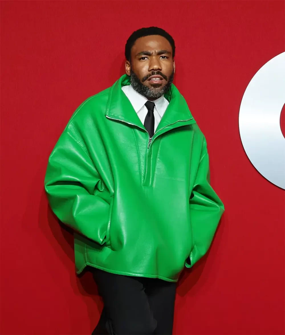 Donald Glover Wears Green Jacket