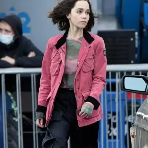 Emilia Clarke Secret Invasion Pink Jacket