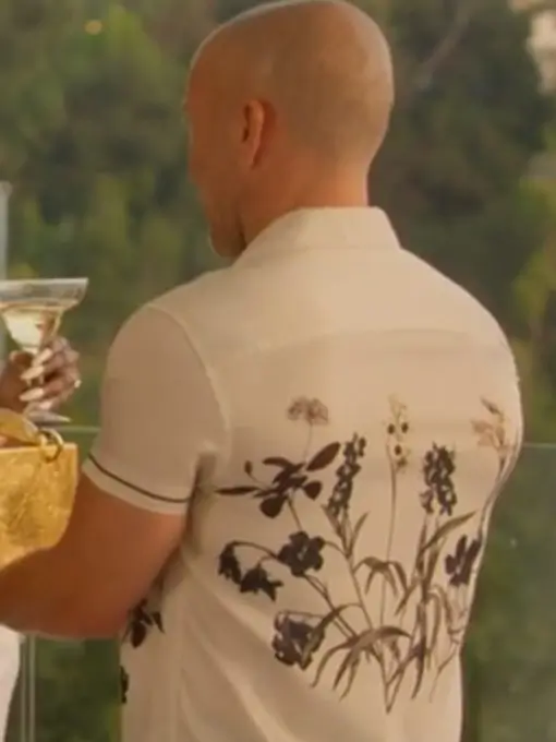 Jason Oppenheim TV Series Selling Sunset Print Floral Shirt