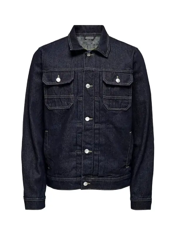 Men’s Jeans Shirt Style Blue Denim Jacket | The Alpha Jacket