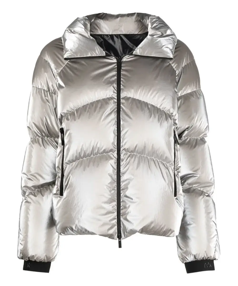 Ted Lasso S03 Juno Temple Silver Puffer Jacket