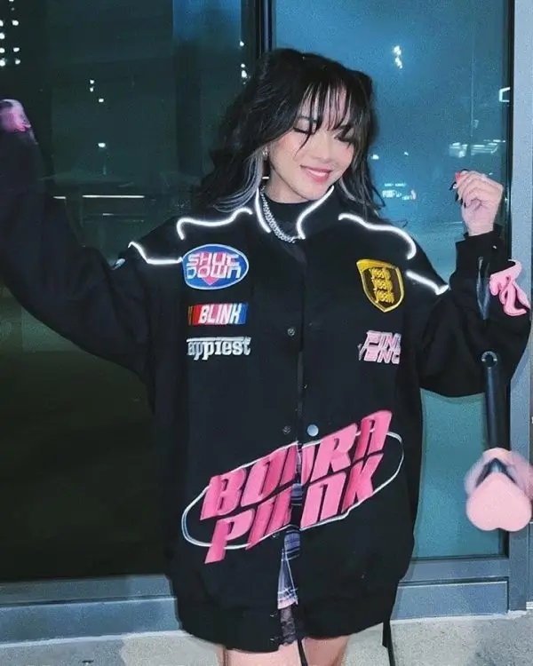 Black Pink Racer Jacket