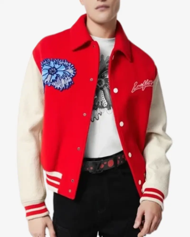 Louis Vuitton Varsity Jacket With Leather Sleeves