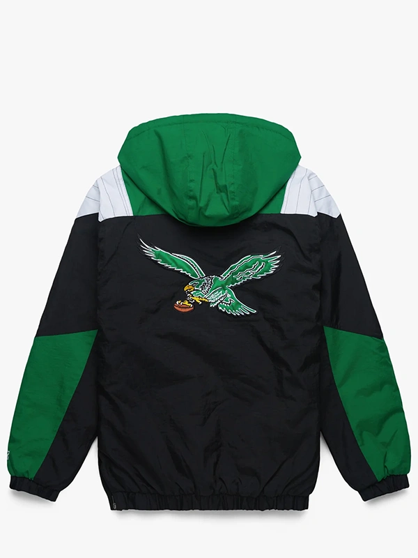 Starter Eagles Black and Green Pullover Jacket – Recreation
